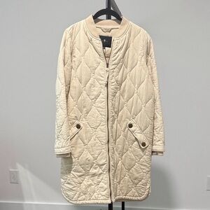 7 For All Mankind Tan Quilted Jacket